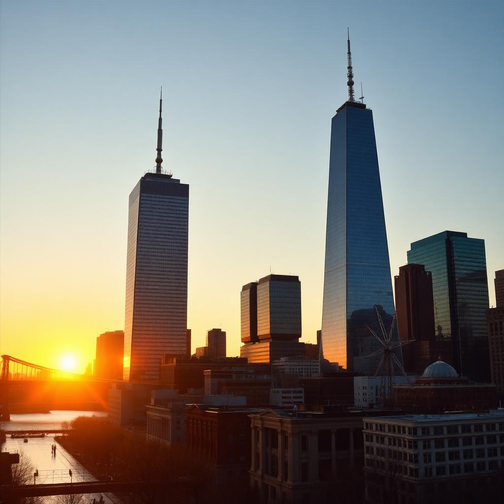 Philadelphia skyline at golden hour, illustrating reputation management companies in Philadelphia