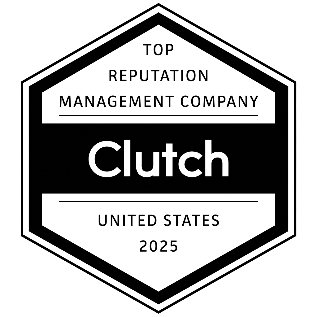 Clutch Top Reputation Management Company 2025 badge