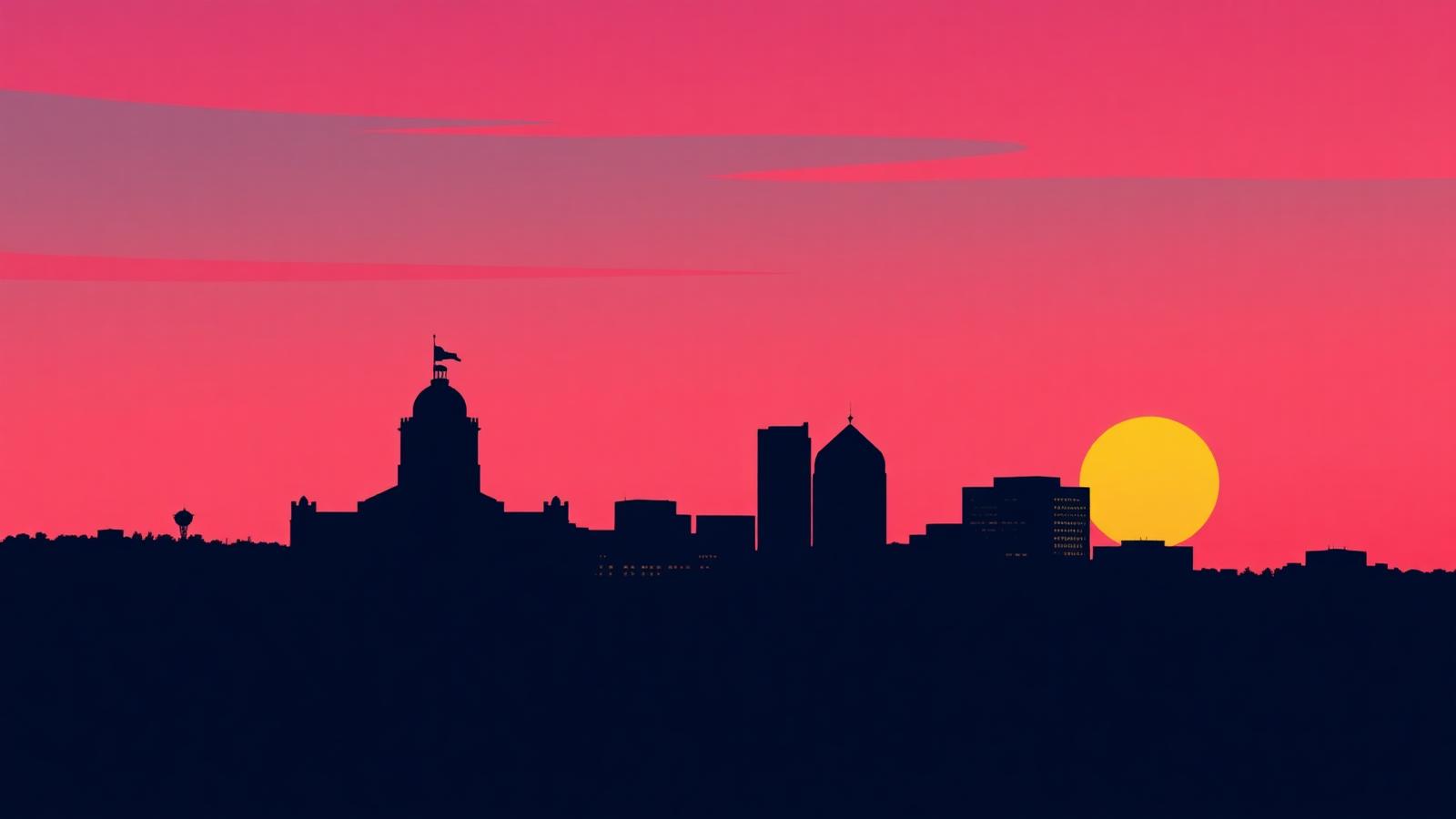 Minimalist San Antonio skyline silhouette at dusk, header image for the 2026 rankings of the best reputation management companies in San Antonio