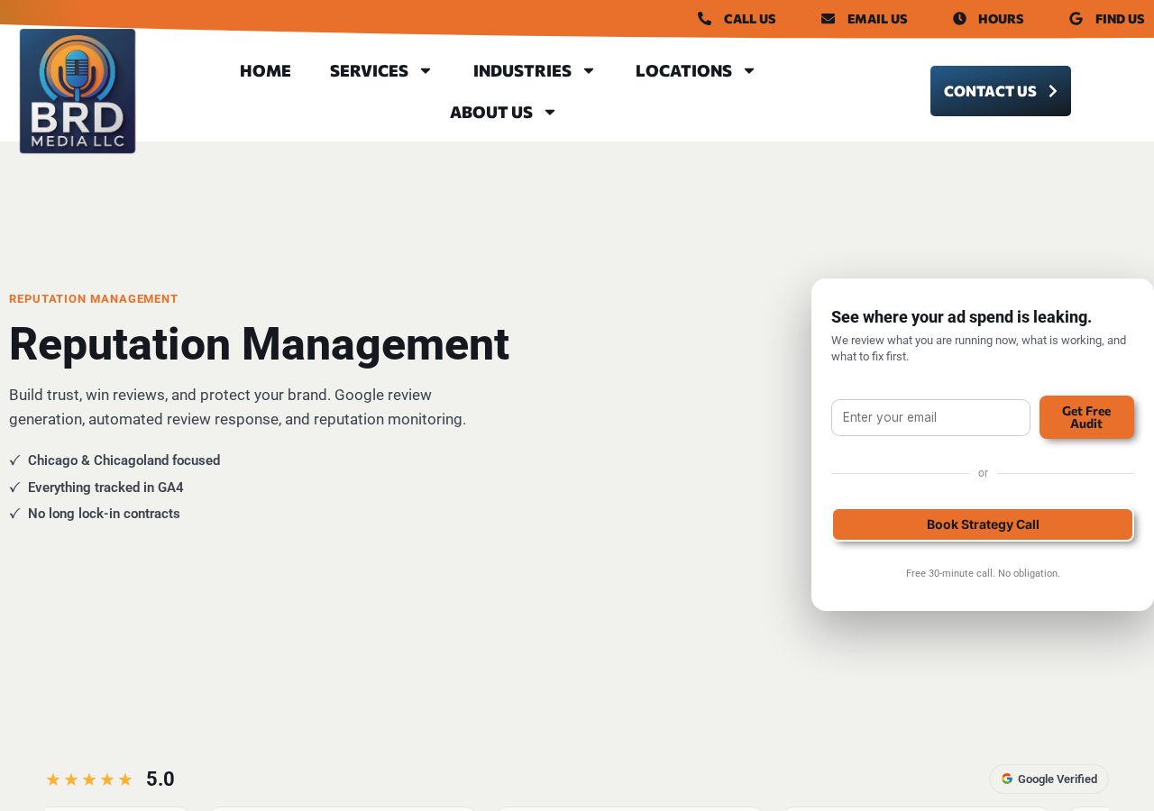 Homepage screenshot of BRD Media