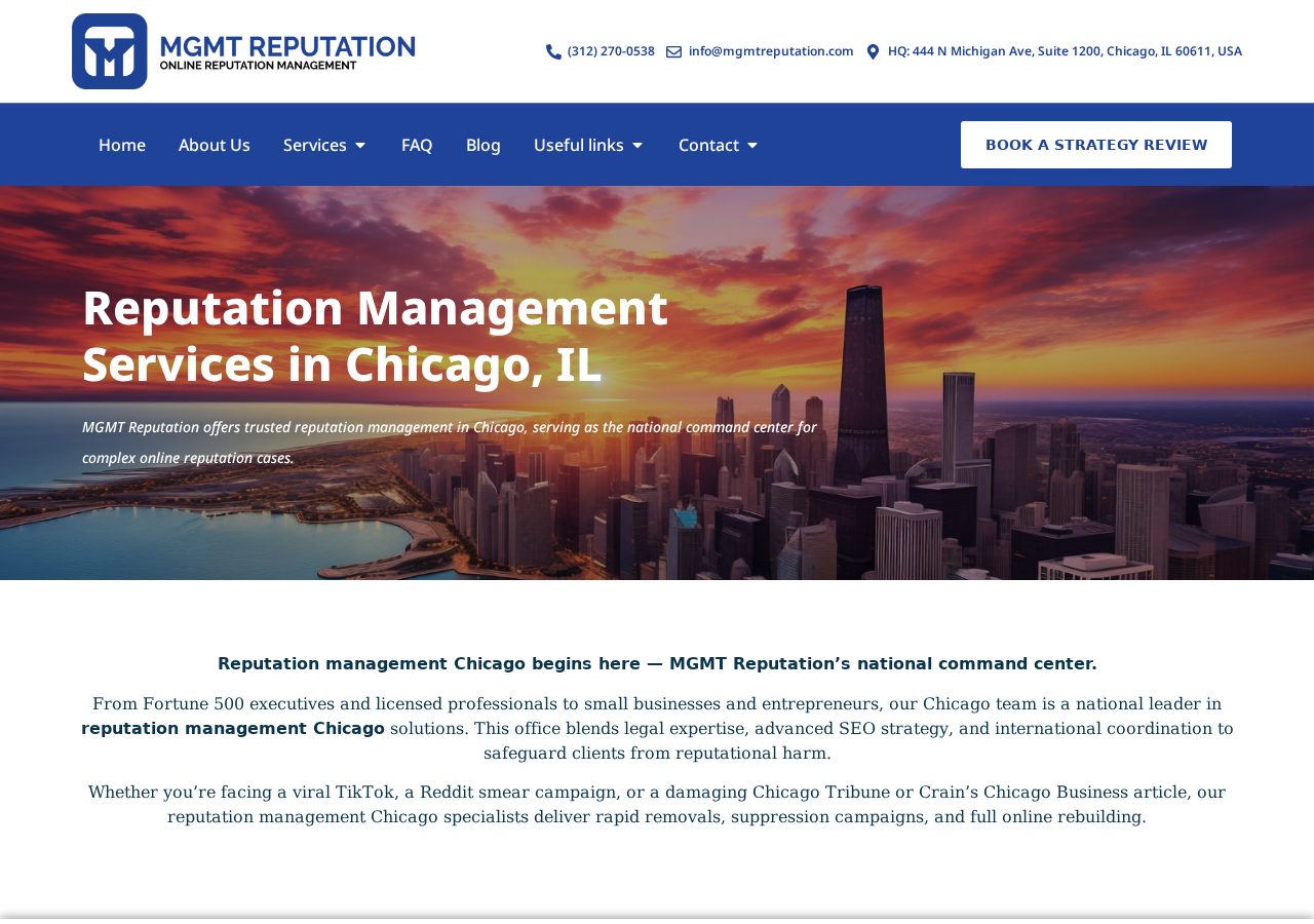 Homepage screenshot of MGMT Reputation