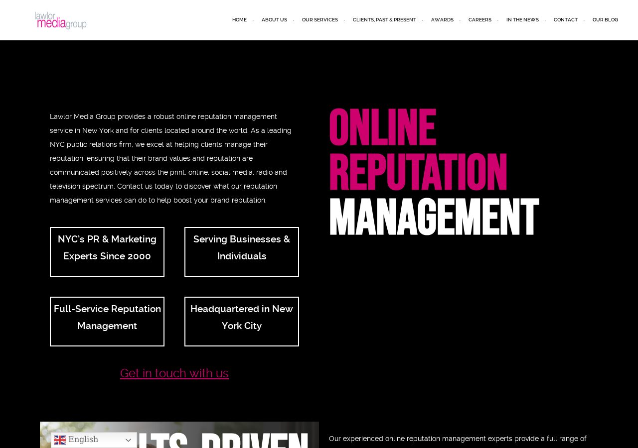 Homepage screenshot of Lawlor Media Group