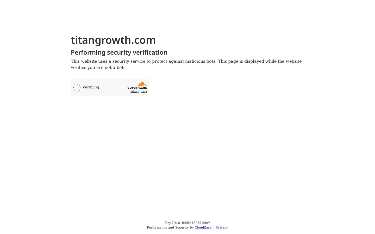 Homepage screenshot of Titan Growth